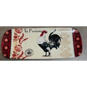 Certified International La Provence. Rooster Serving Tray Jennifer Brinley 14"